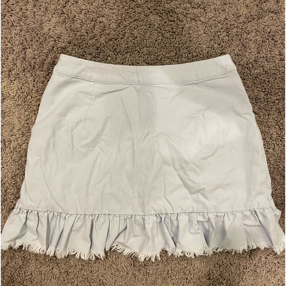 LAVENDER SUPERDOWN RUFFLE SKIRT - Picture 2 of 3